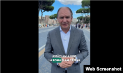 Ion Ceban a anunțat că se află la Roma, pe 31 august, la două zile de la începutul campaniei electorale, într-o postare publicată pe rețele.