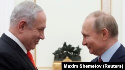 Израелскиот премиер Бенјамин Нетанјаху и рускиот претседател Владимир Путин