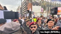 Na protestu su bili prisutni i ratni i vojni veterani.