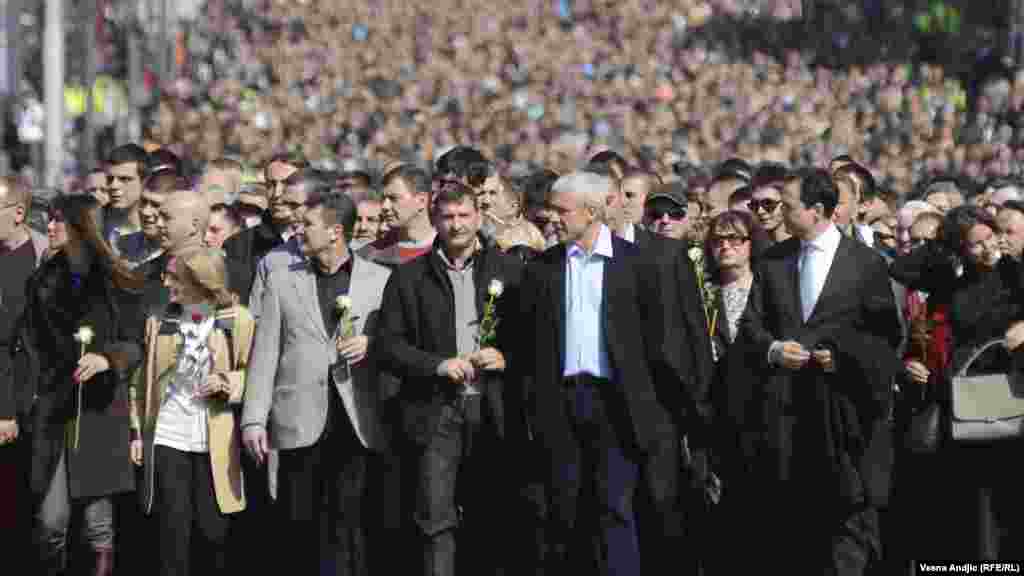 Srbija - Šetnja za Zorana Đinđića - simbolično sjećanje građana Beogarda, 12. mart 2013. 