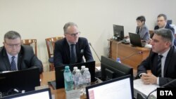 Сотир Цацаров, Лозан Панов и Данаил Кирилов по време на заседание на ВСС