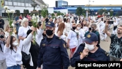 Demonstranti u Bjelorusiji 12. avgusta 2020
