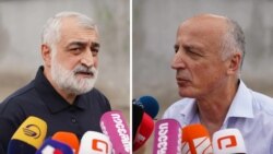 Мамука Хазарадзе и Бадри Джапаридзе выходят из Руставской тюрьмы. Как полагают некоторые, на политичесакую обочину