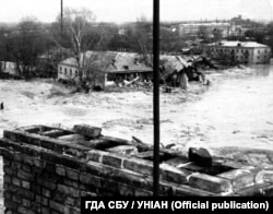 Depozitul de tramvaie Krasin, unul dintre cele mai afectate locuri.