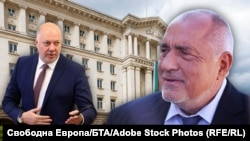 Колаж с премиера Росен Желязков и лидера на ГЕРБ Бойко Борисов