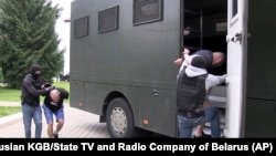 Задержание россиян в санатории под Минском, 29 июля 2020 года 