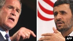 Američki predsjednik George W. Bush i predsjednik Irana Mahmud Ahmadinejad