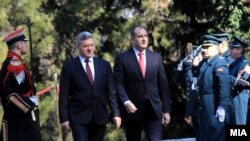 Presidenti i Maqedonisë, Gjorge Ivanov dhe ai i Bullgarisë, Rumen Radev 