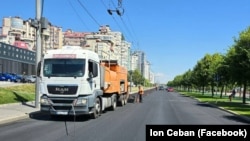 Lucrări de reabilitare a părții carosabile a bulevardului Mircea cel Bătrân, iulie 2024