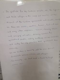 Pismo migranata Vladi Srbije