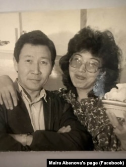 Майра Абенова с супругом Орманом
