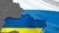 Ukraine -- Ukraine - Russia map, undated