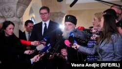 Predsednik Srbije Aleksandar Vučić i patrijarh Irinej, Beograd