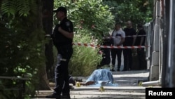 Андрий Парибий е намерен прострелян на тротоар в Лвов.