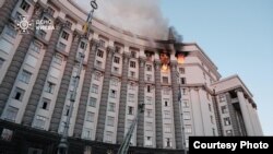 Здание правительства Украины, Киев, 7 сентября 2025 года