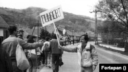 1989: tüntetés Visegrádon a vízlépcsőrendszer ellen