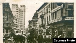 Calea Victoriei din București în anii 1930 (vedere dinspre Legația Sovietică)