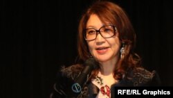 Репортер Азаттыка Сания Тойкен.