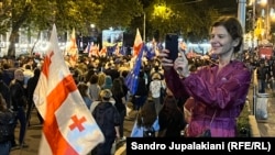 Тамар Черголеишвили на акции 13 сентября