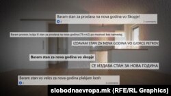 Ilustracija sa navodima iz oglasa za izdavanje stanova