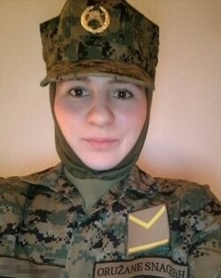 Emela Mujanović, pripadnica Oružanih snaga BiH.