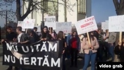 Chișinău, 7 aprilie 2019, marț în memoria protestelor din 2009.