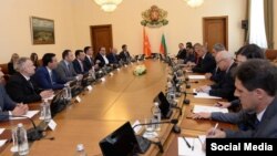 Средбта на функионери на Македонија и Бугарија во Софија. 20.06.2017