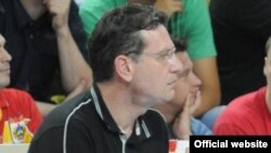 Марјан Лазовски, селектор на македонската кошаркарска репрезентација.