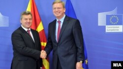 Средба на претседателот Ѓорге Иванов со еврокомесарот за проширување Штефан Филе Брисел, Белгија