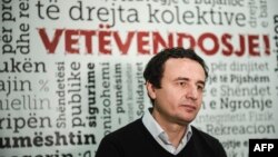 Albin Kurti, kryetar i Lëvizjes Vetëvendosje 