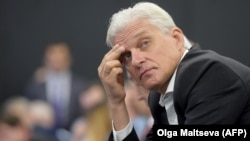 Russian businessman Oleg Tinkov attends the St. Petersburg International Economic Forum in June 2019.