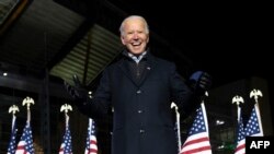 Joe Biden Pennsylvania államban kampányol 2020. november 2-án.