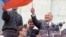 Борис Ельцин на митинге в Москве после поражения ГКЧП. 22 августа 1991 года