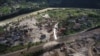 Bosnia and Herzegovina -- Drone shots of the village of Donja Jablanica, devastated by flash floods and landslides, Jablanica, October 7, 2024