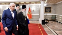 Sastanak crnogorskog premijera Duška Markovića i mitropolita crnogorsko-primorskog Amfilohija u Podgorici, 14 februar 2020