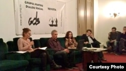 La comemorarea de la GDS cu Maia Morgenstern, Andrei Ursu, Magda Cîrneci și Radu Filipescu