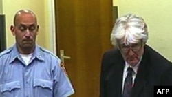 Radovan Karadžić u haškoj sudnici, arhiva