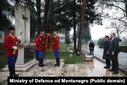 Ministar odbrane Dragan Krapović u kasarni Danilovgrad, 24. mart 2025.