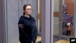 Alsu Kurmaševa u sudnici u Kazanju, 1. februara 2024.