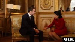 Саломе Зурабишвили и Эммануэль Макрон (архивное фото)
