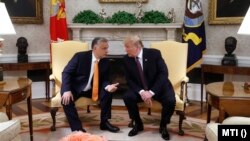 Donald Trump és Orbán Viktor Washingtonban 2019. május 13-án