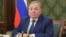 Временно исполняющий обязанности главы Ингушетии Махмуд-Али Калиматов в рабочем кабинете. Магас.