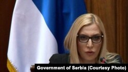 Ministarka pravde Srbije Maja Popović predstavila je 7 .septembra Predlog nacionalne strategije za procesuiranje ratnih zločina i Akcionog plana za njeno sprovođenje (arhivska fotografija).