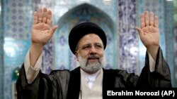 Ebrahim Raisi tokom glasanja na biralištu, Teheran (18. juni 2021.)