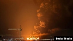 Атака беспилотников на нефтяной терминал в Феодосии. Крым, 13 октября 2025 года