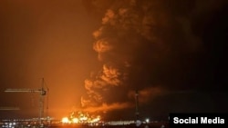 Атака беспилотников на нефтяной терминал в Феодосии. Крым, 13 октября 2025 года