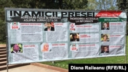 Panoul „Inamicii Presei” realizat de API și CJI, 3 mai 2019 