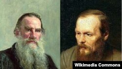 Lev Nikolaevici Tolstoi și Fiodor Mihailovici Dostoievski.