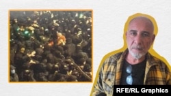 Zviad Ratian, pjesnik, kaže da je protestovao sa svojim prijateljima u centru Tbilisija kada je napadnut.