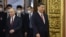 Russia's Putin holds talks with China's Xi in Moscow -- Russian President Vladimir Putin and Chinese President Xi Jinping attend a welcome ceremony before Russia - China talks in narrow format at the Kremlin in Moscow, Russia March 21, 2023.